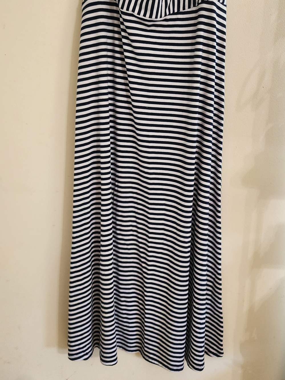 Dress Barn Navy & White Striped Maxi Skirt - Picture 3 of 3